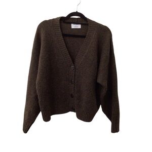 Old Navy Brown Button Front Cardigan Sweater